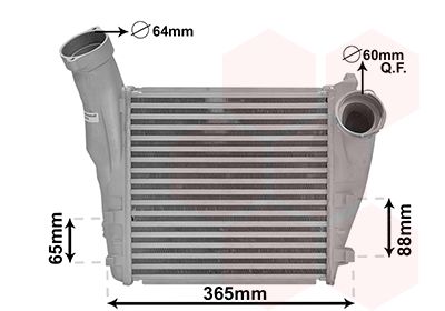 VAN WEZEL Интеркулер 74004056